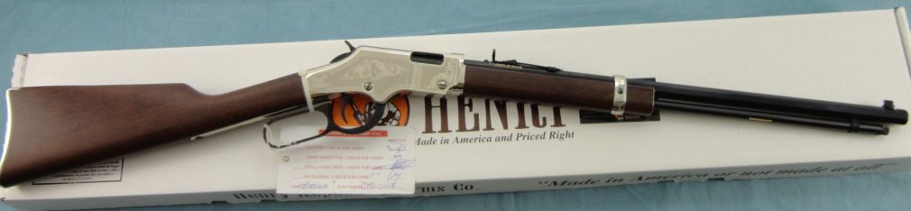 Henry Arms co. Silverado LTD Engraved Golden Boy