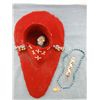 Image 1 : Inidan Flathead Doll Cradle & Beaded Watch FOB