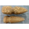 Image 3 : Pair of Large stone Gooved axe heads