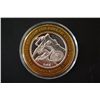 Image 2 : Caesars Lake Tahoe NV "2 of 4" Limited Edition Two-Tone $10 Gaming Token; .999 Fine Silver; EST. $20