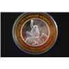 Image 2 : Caesars Lake Tahoe NV "4 of 4" Limited Edition Two-Tone $10 Gaming Token; .999 Fine Silver; EST. $20