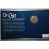 Image 2 : Civil War Penny 1863 Indian Head One Cent In Display Case With History; EST. $5-10