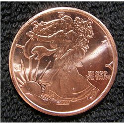 2011 Walking Liberty 1 AVDP Oz .999 Copper Round