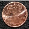 2011 Walking Liberty 1 AVDP Oz .999 Copper Round