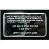 Image 2 : 100 Mills Fine Silver Plate "Try To Come Take It" AK47 1 Troy Oz Bar