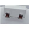 Image 1 : 16.50 CTW GARNET EARRING .925 STERLING SILVER