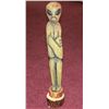 Image 1 : Alien Carved Wood Statue, 24"T