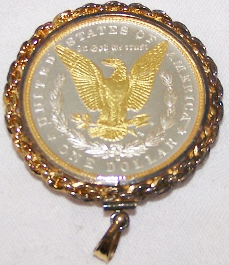 1884-O MORGAN SILVER DOLLAR PENDANT