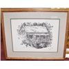Image 1 : "Gubenhain-Fausel House1985" Ink Drawing Signed Jonni Hill