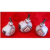 Image 1 : Set of 3 Native Indian Quail Bird Pottery Figures