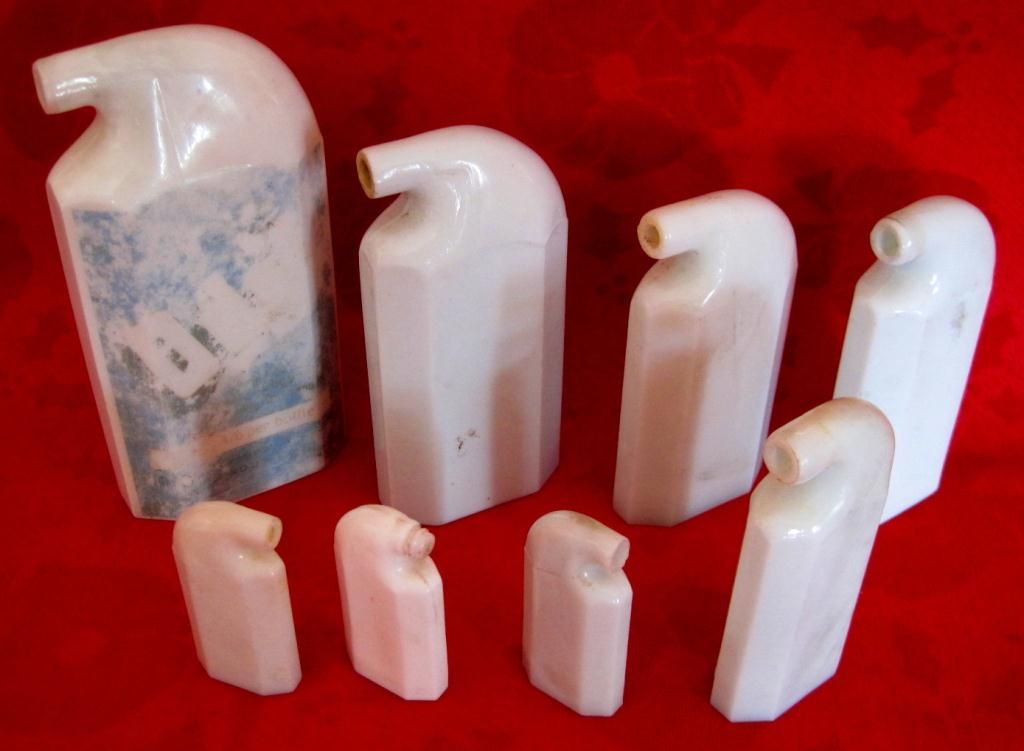 Lot of 1890's Odol Tooth Powder Dispenser Bottles