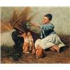 Image 1 : PESKE GÉZA (1859-1934), Feeding the bunny