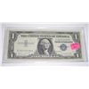 Image 1 : 1957 SERIES A SILVER CERTIFICATE $1 SERIAL # C26233458A *EXTREMELY RARE AU HIGH GRADE*!!