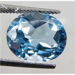 3027 - 4.05 CT - OVAL BLUE TOPAZ - TOP GRADE