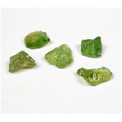 5920 - LOT OF 5 - NATURAL ROUGH GROSSULAR GARNET