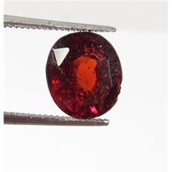 6297 - 3.9 CT - NATURAL OVAL CUT HESSONITE GARNET