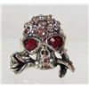 Image 1 : 8336 - RHINESTONE SKULL RING