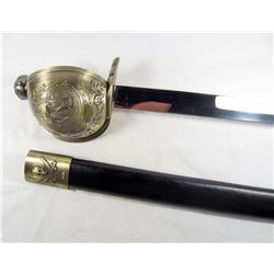 8514 - PIRATE SWORD W/ SHIP GRAPHIC GUARD