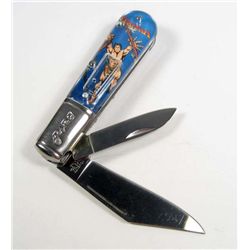 8754 - TARZAN BARLOW POCKET KNIFE APPROX. 3.5" LONG CLOSED