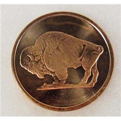 9020 - 1 OUNCE 2011 COPPER BUFFALO COIN