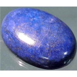 1770 - 55.1 CT - NATURAL LAPIS LAZULI OVAL CABOCHON W/GOLD FLECKS