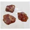 Image 1 : 3012 - LOT OF 3 - 25 CT - ROUGH ORANGE GARNET