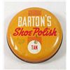 Image 1 : 3571 - BARTON'S SHOE POLISH VINTAGE TIN 3 1/8 oz