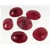 Image 1 : 5149 - 59.9 CT - LOT OF 6 - OVAL CUT NATURAL BLOOD RED RUBY