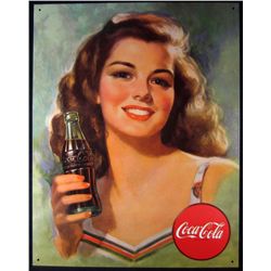 5463 - METAL ADVERTISING SIGN - COCA-COLA - 12.5X16"