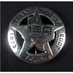 6163 - TEXAS RANGER 1823-2003 180TH ANNIVERSARY BADGE