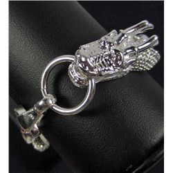 7313 - TIBET SILVER DRAGON BRACELET MARKED 925