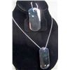 Image 1 : 8908 - SILVER DOG TAG SET - MARKED .925