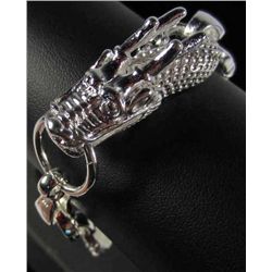 9112 - SILVER DRAGON BRACELET - MARKED .925