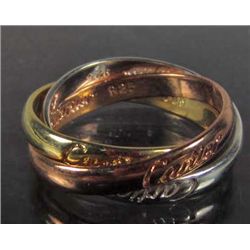 9329 - SILVER CARTIER STYLE RING MARKED .925 SIZE 8