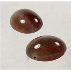 9409 - 5.33 CT PAIR OF BROWN MADAGASCAR STAR SCAPOLITE