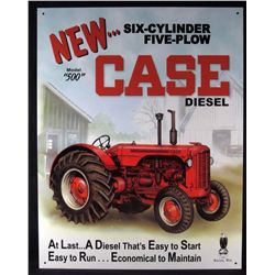 5476 - METAL ADVERTISING SIGN - NEW... CASE DIESEL - 12.5X16"
