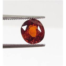 6298 - 2.1 CT - NATURAL OVAL CUT HESSONITE GARNET