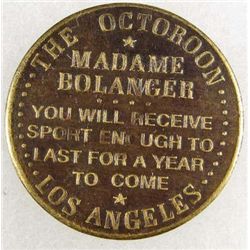 7881 - THE OCTOROON LOS ANGELES, CALF. CAT HOUSE TOKEN