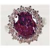 Image 1 : 8309 - 18K GOLD PLATE GEMSTONE RING - SIZE 7