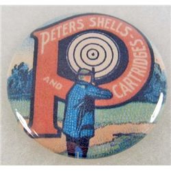 9083 - PETERS SHELL & CARTRIDGES ADVERTISING POCKET MIRROR