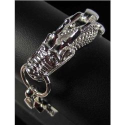 9113 - SILVER DRAGON BRACELET - MARKED .925