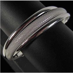 9128 - SILVER BANGLE BRACELET MARKED .925