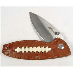 9231 - M TECH LEATHER FOOT BALL POCKET KNIFE