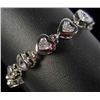 Image 1 : 9236 - LADIES WHITE GOLD PLATE & CLEAR TOPAZ  BRACELET