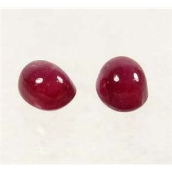 9408 - 3.05 CT PAIR OF RED MADAGASCAR STAR RUBY