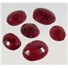 Image 1 : 5140 - 66.8 CT - LOT OF 6 - OVAL CUT NATURAL BLOOD RED RUBIES