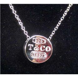 1158 - SILVER PENDANT NECKLACE - MARKED 925