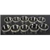 Image 1 : 1164 - LOT OF 10 SILVER RINGS - MARKED 925