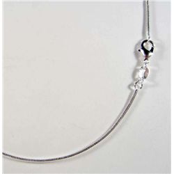 844 - SILVER 18" SNAKE CHAIN - MARKED 925