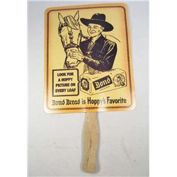 1413 - HOPALONG CASSIDY ADVERTISING PAPER FAN